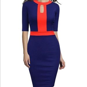 Resphyllis Color-Block Dress